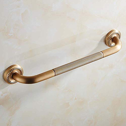 新品Grab Bar Bathroom Safety Hand Rail 20 Inch Gold Brass with Anti-Slip Textured GripElderly Commode Handrail Wall Mount