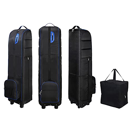 新品HXSD Portable Golf Travel Bag with Wheels for Airlines Waterproof Golf Club Travel Cover Foldable Golf Carrier Storage