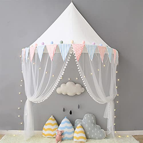 新品WXYNT Cot Canopy Bed Curtains Mosquito Net Baby Bedding Crib Netting Play Tent for Children Play House Girl Boys Room D