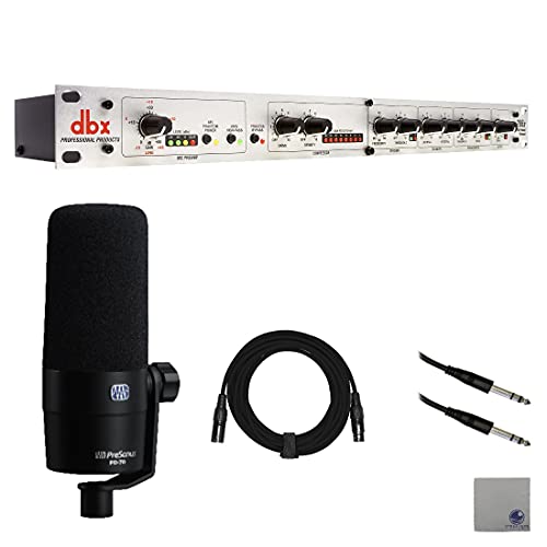 新品dbx 286s Microphone PreampChannel Strip with PreSonus PD-70 Broadcast Dynamic Cardioid Vocal Microphone XLR Cable 1