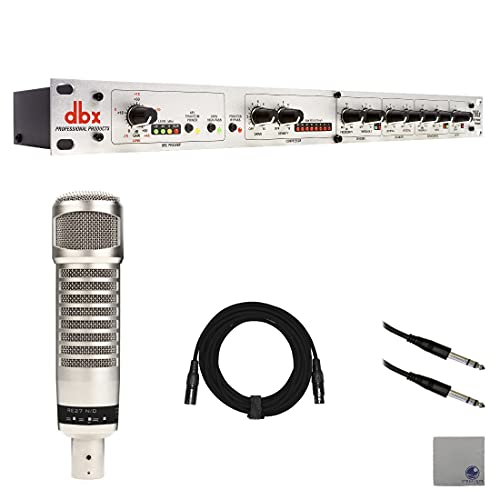 新品dbx 286s Microphone PreampChannel Strip with RE27ND Variable-D Dynamic Cardioid Studio Microphone XLR Cable 14 to