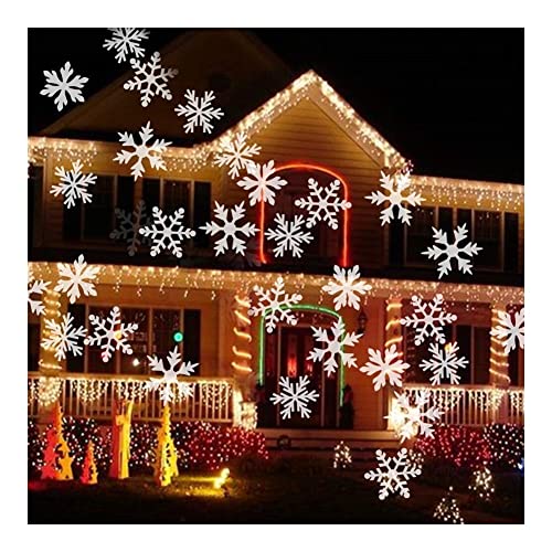 新品ZHANMAUU Snowflake Projector Lights Outdoor IP65 Waterproof Holiday LED Moving Snowfall Projector Holiday Landscape La